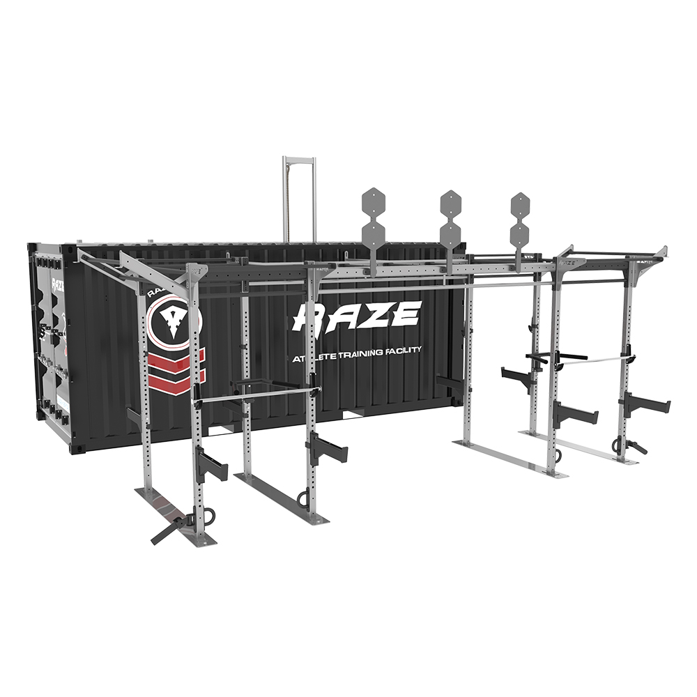 RAZE container gym with large outdoor rig